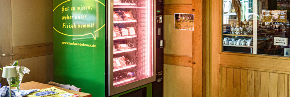 24/7 Premium Grillfleisch im Automat hochwertiges Schweinefleisch vom Meisterhof Wehdebrock